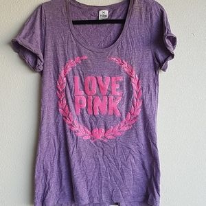 Victoria's Secret LOVE PINK Scoop Neck T-shirt